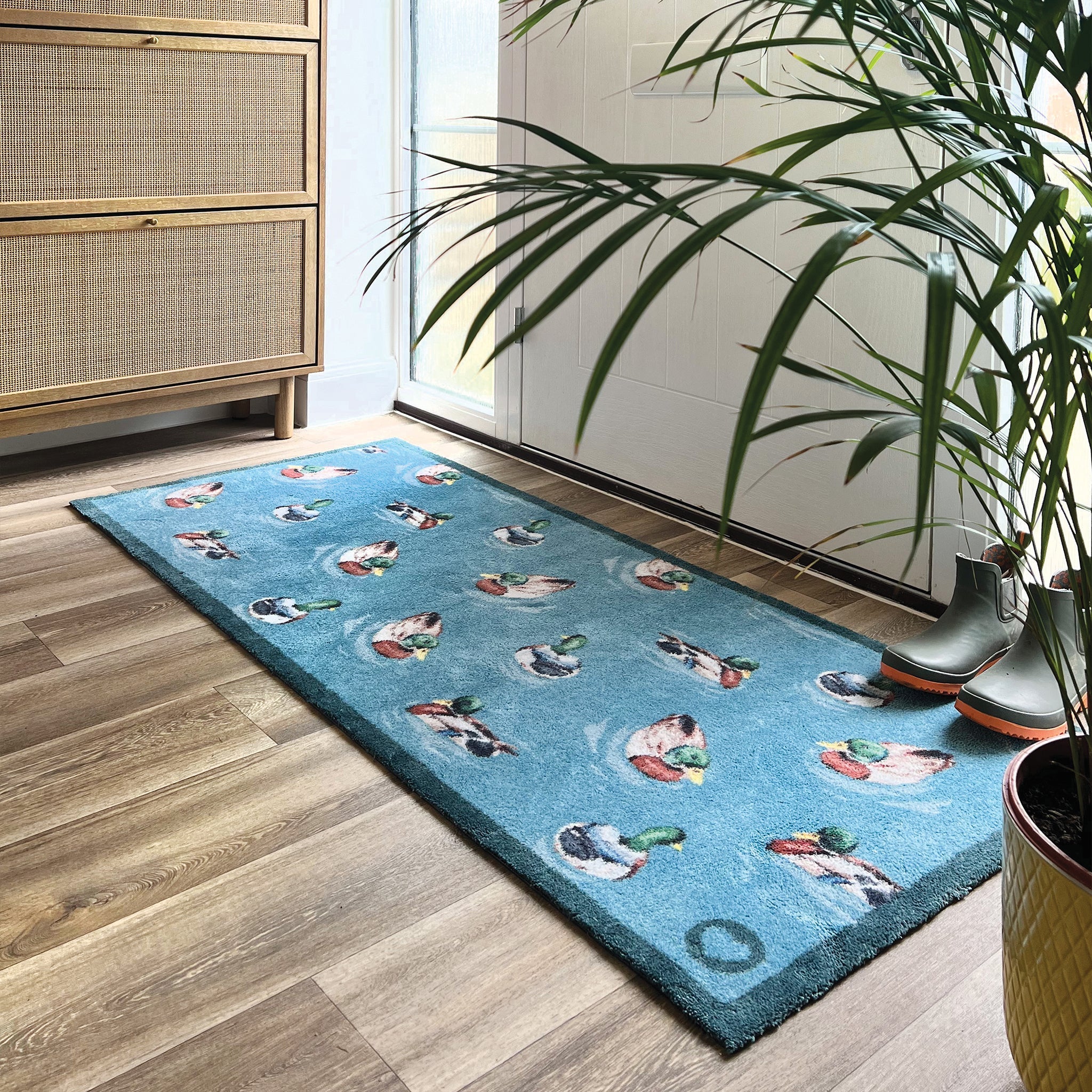 Swimming Ducks Washable Runner