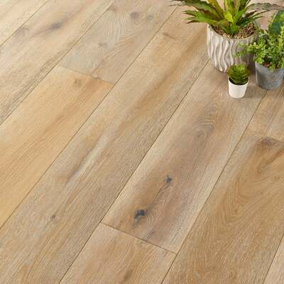 Lusso Catania White Brushed Oiled Engineered Oak 190mm