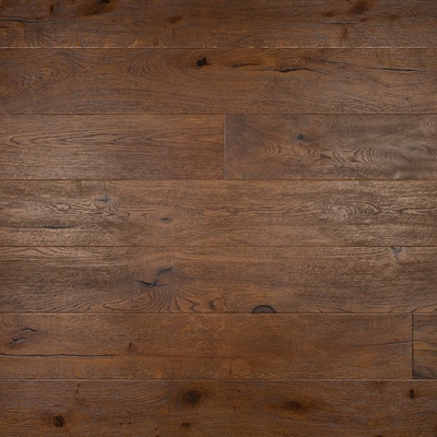 New York 14/3 x 190mm Antique Brown Oak Distressed Premium Engineered Wood Flooring