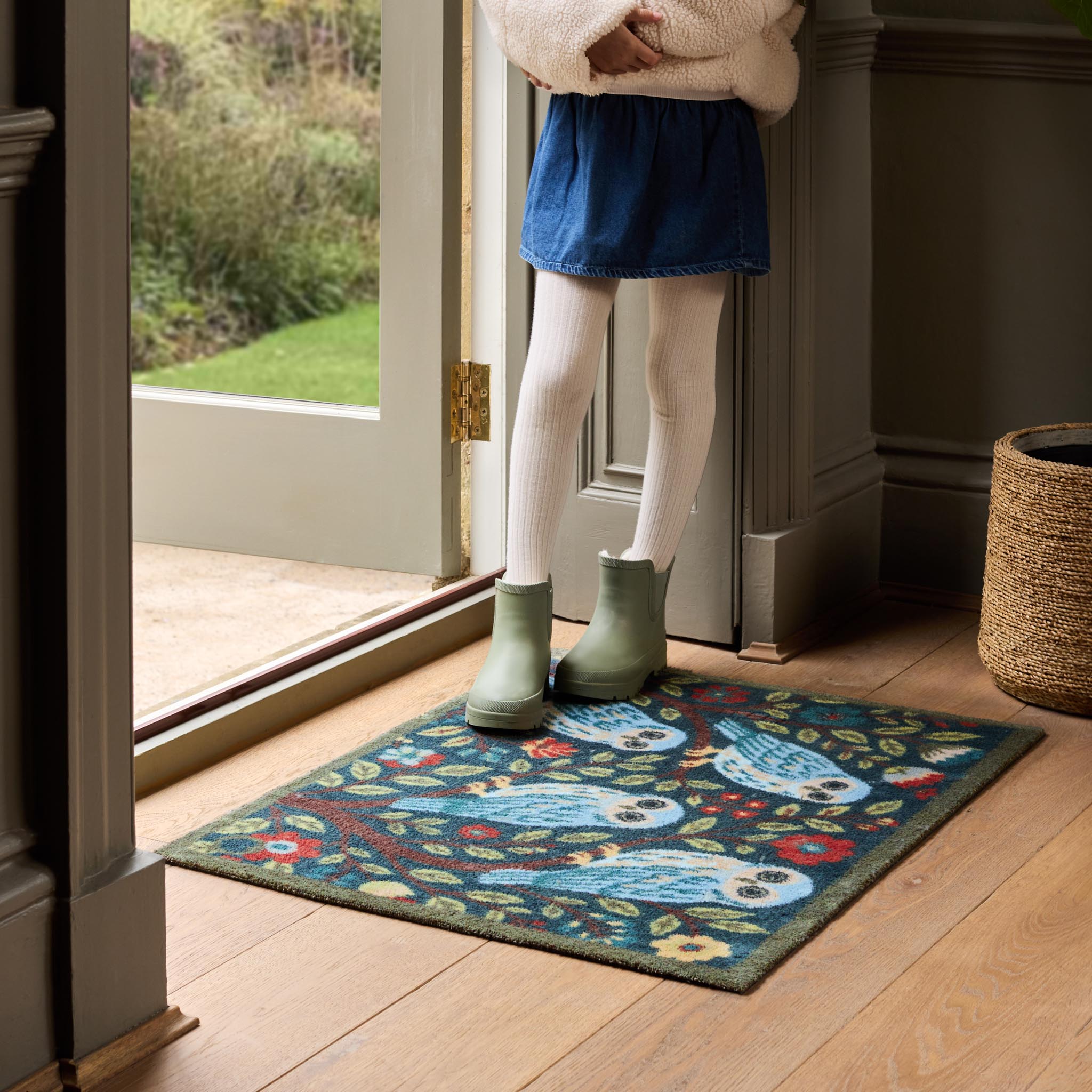 Alison's Owl Washable Doormat