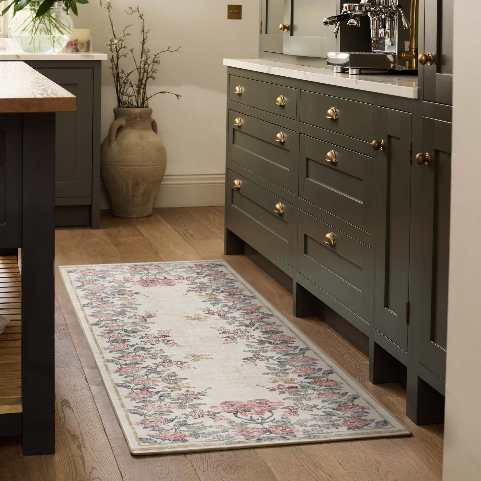Botanical Border Eco-Washable Runner