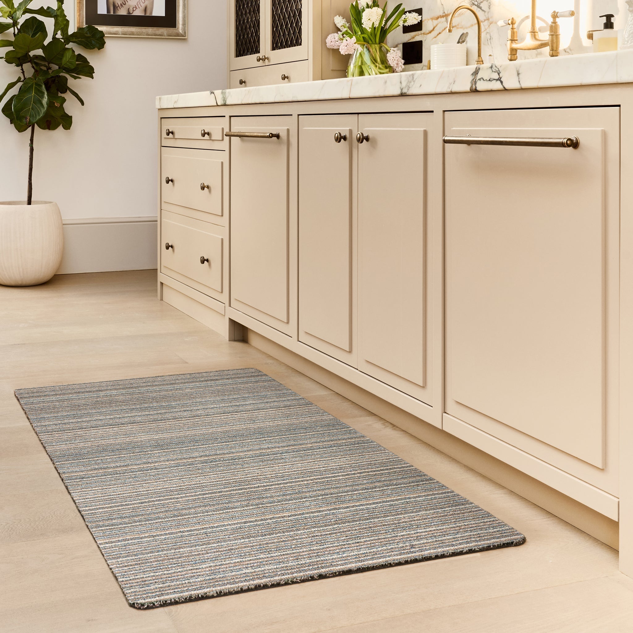 Candy Sand Stripe Washable Runner