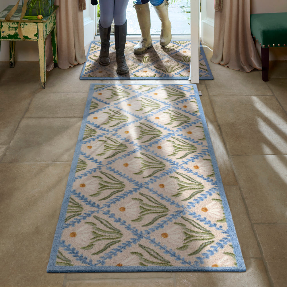 Daisy Trellis Washable Runner
