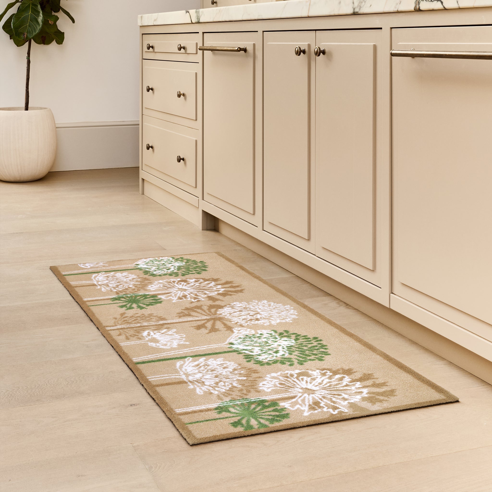 Dandelions Beige Washable Runner