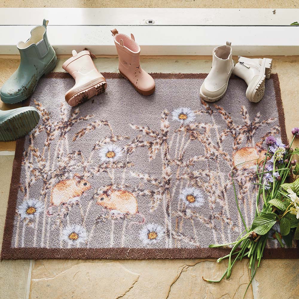Field Mice 1 Washable Doormat