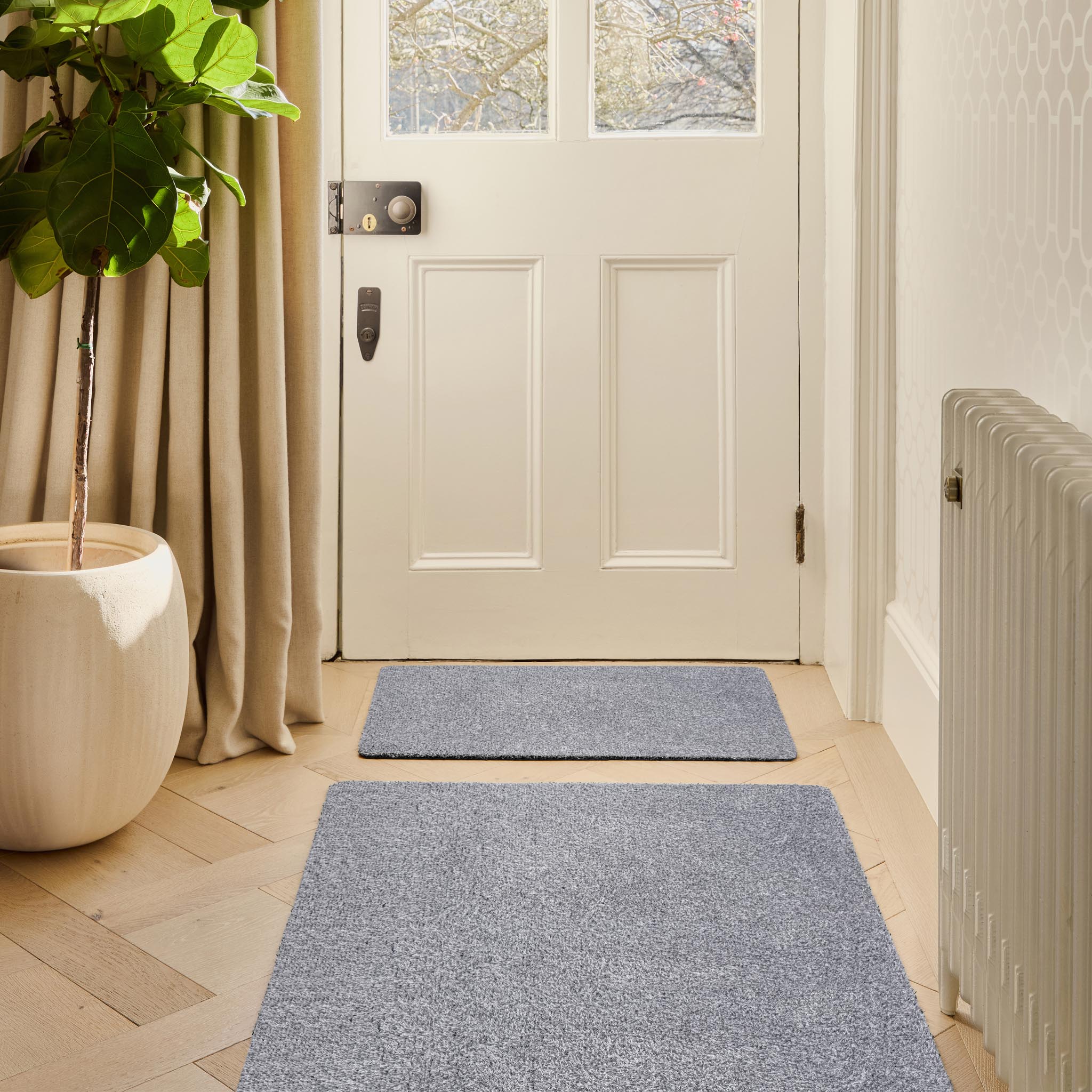 Plain Fleck - Soft Silver Doormat