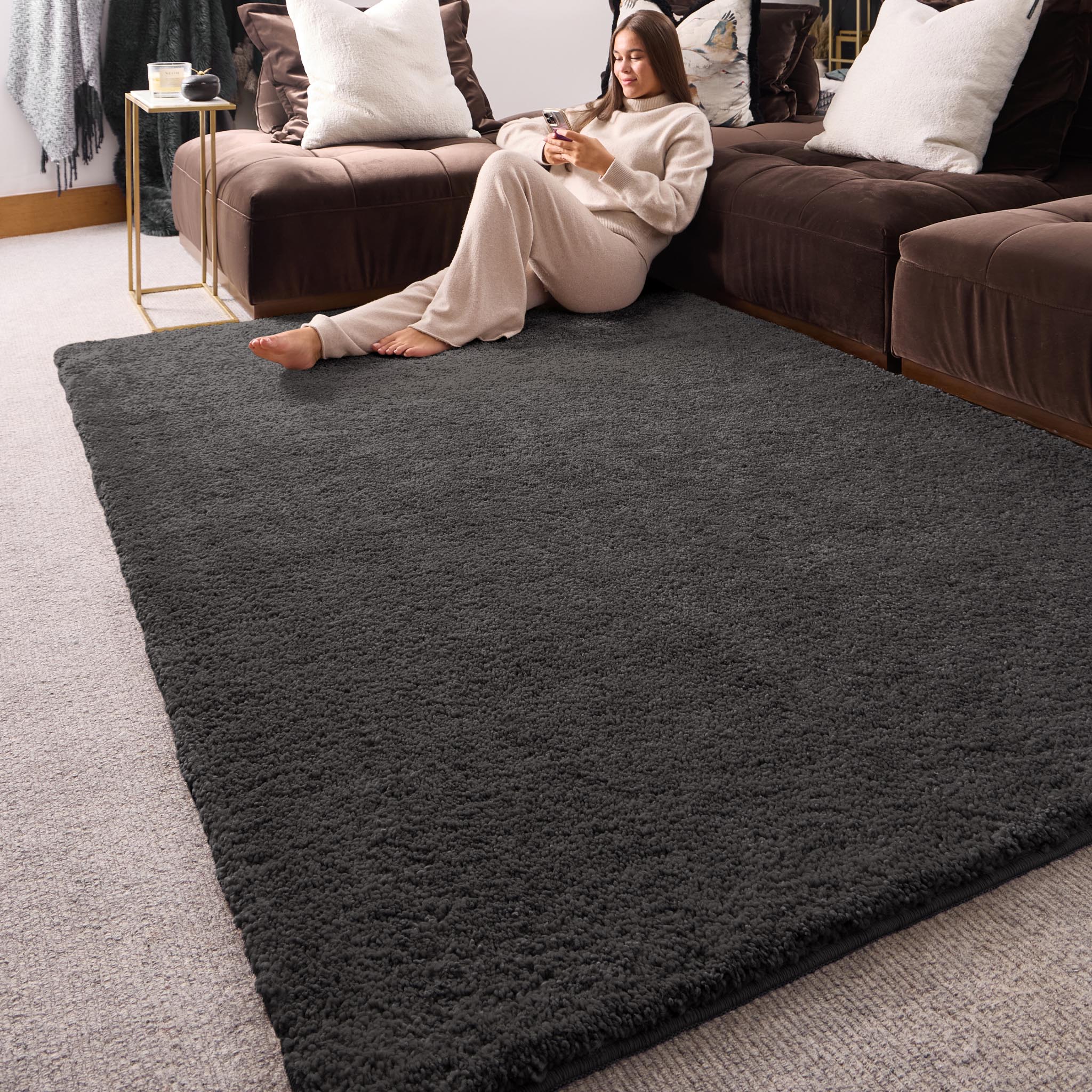 My Lux Charcoal Rug