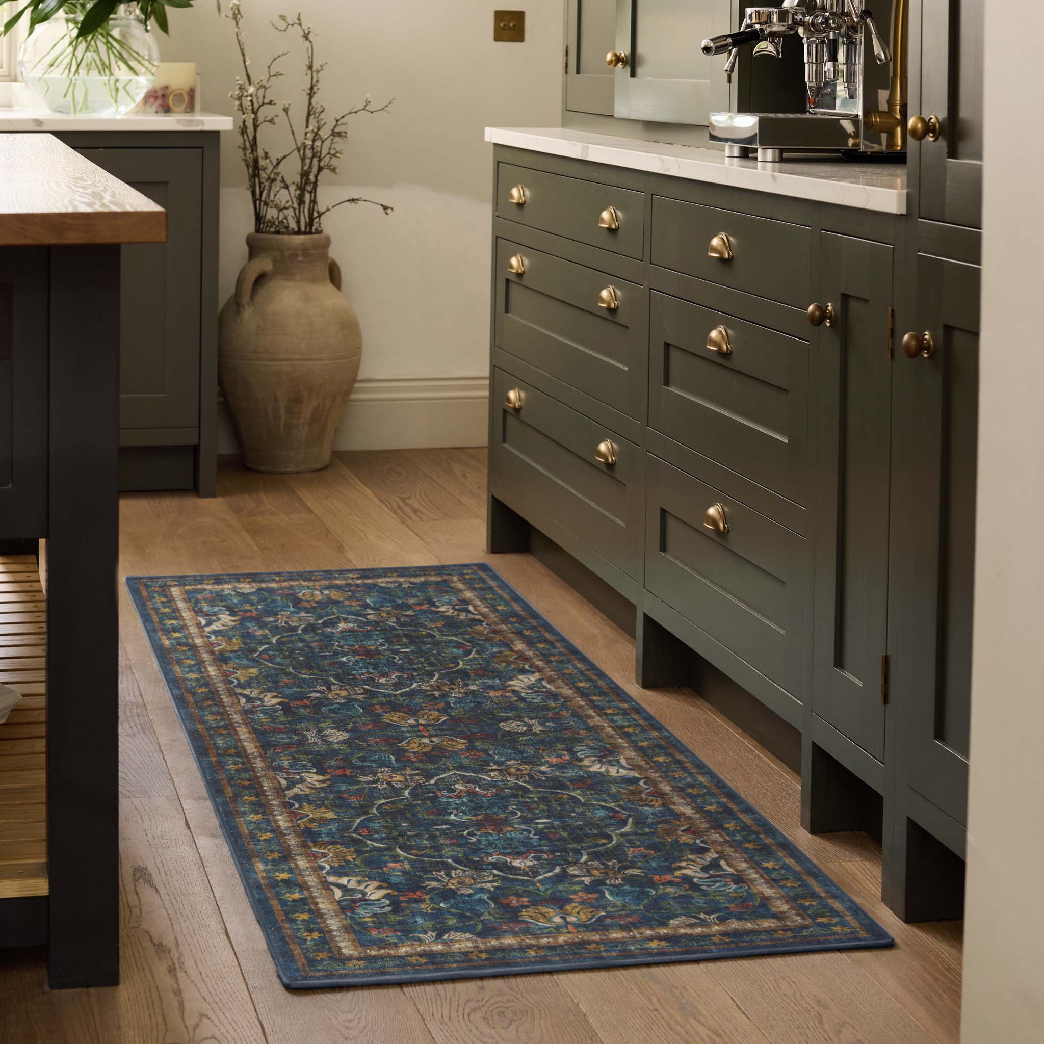 Midnight Paisley Eco-Washable Runner