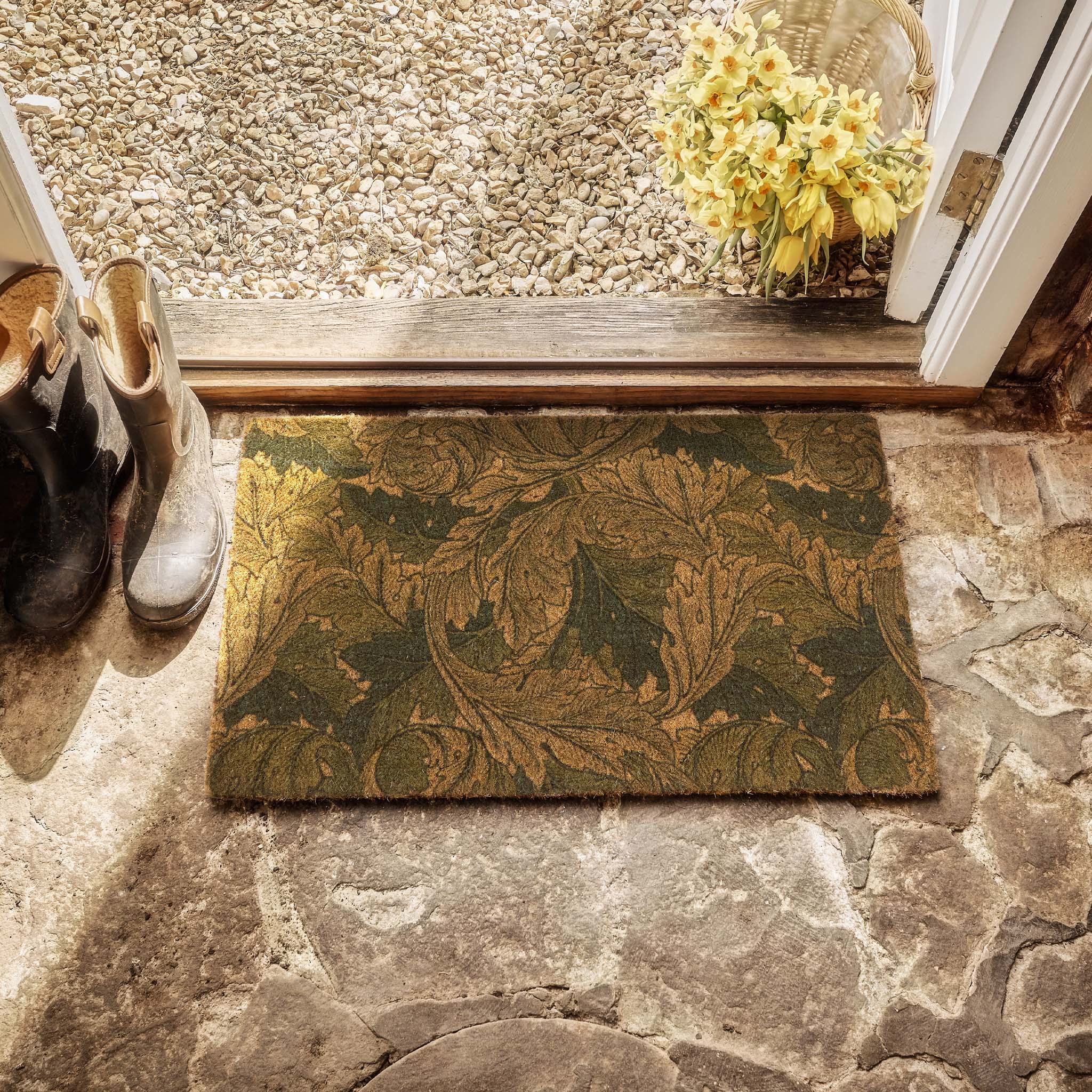 Morris & Co. Acanthus Coir Doormat