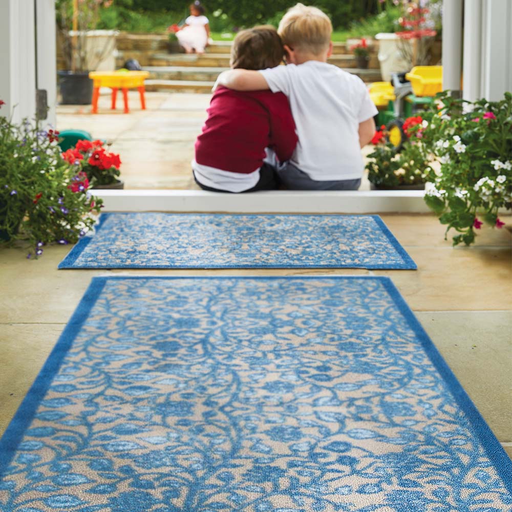 Nature 33 Blue Washable Runner