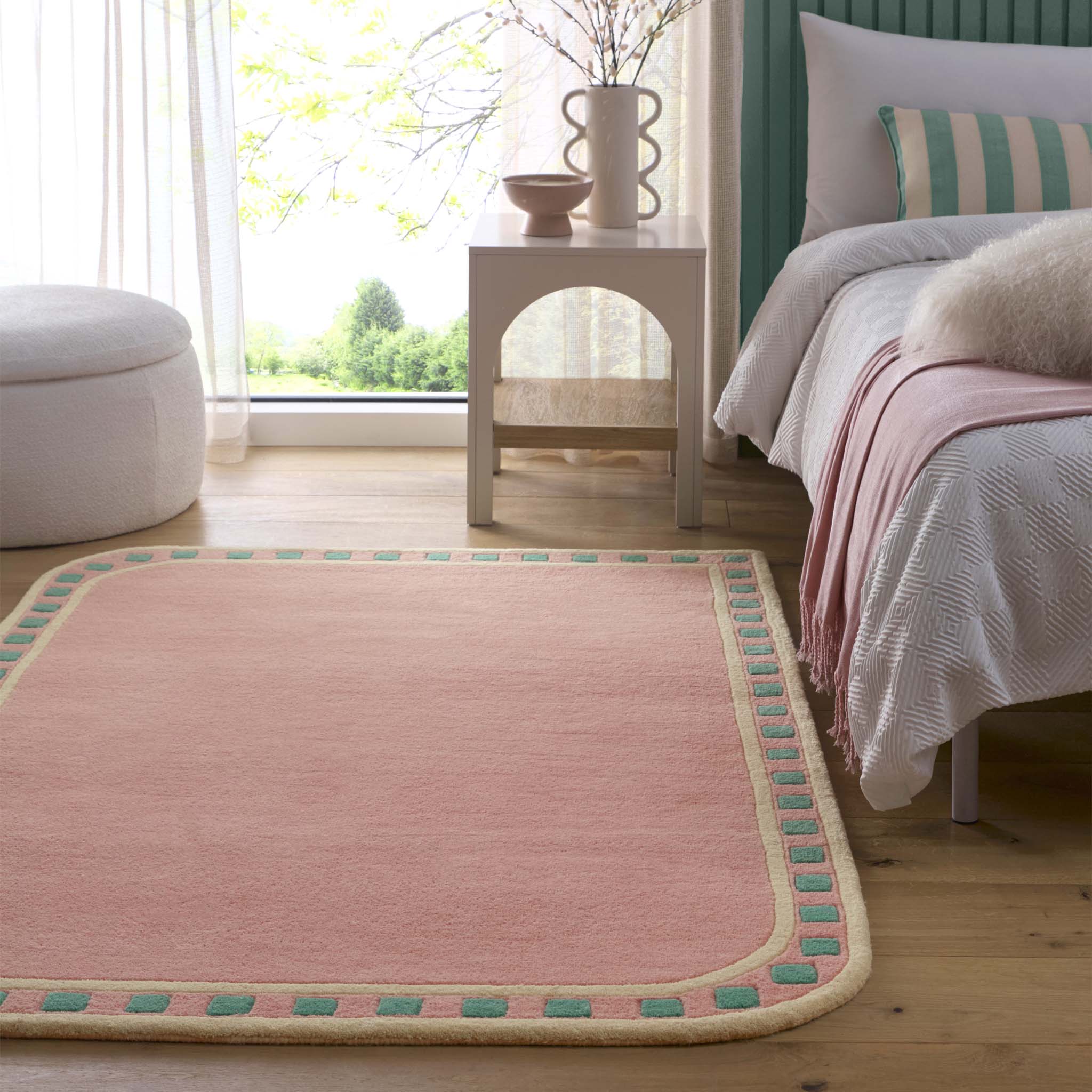 Borderline Rug Pink