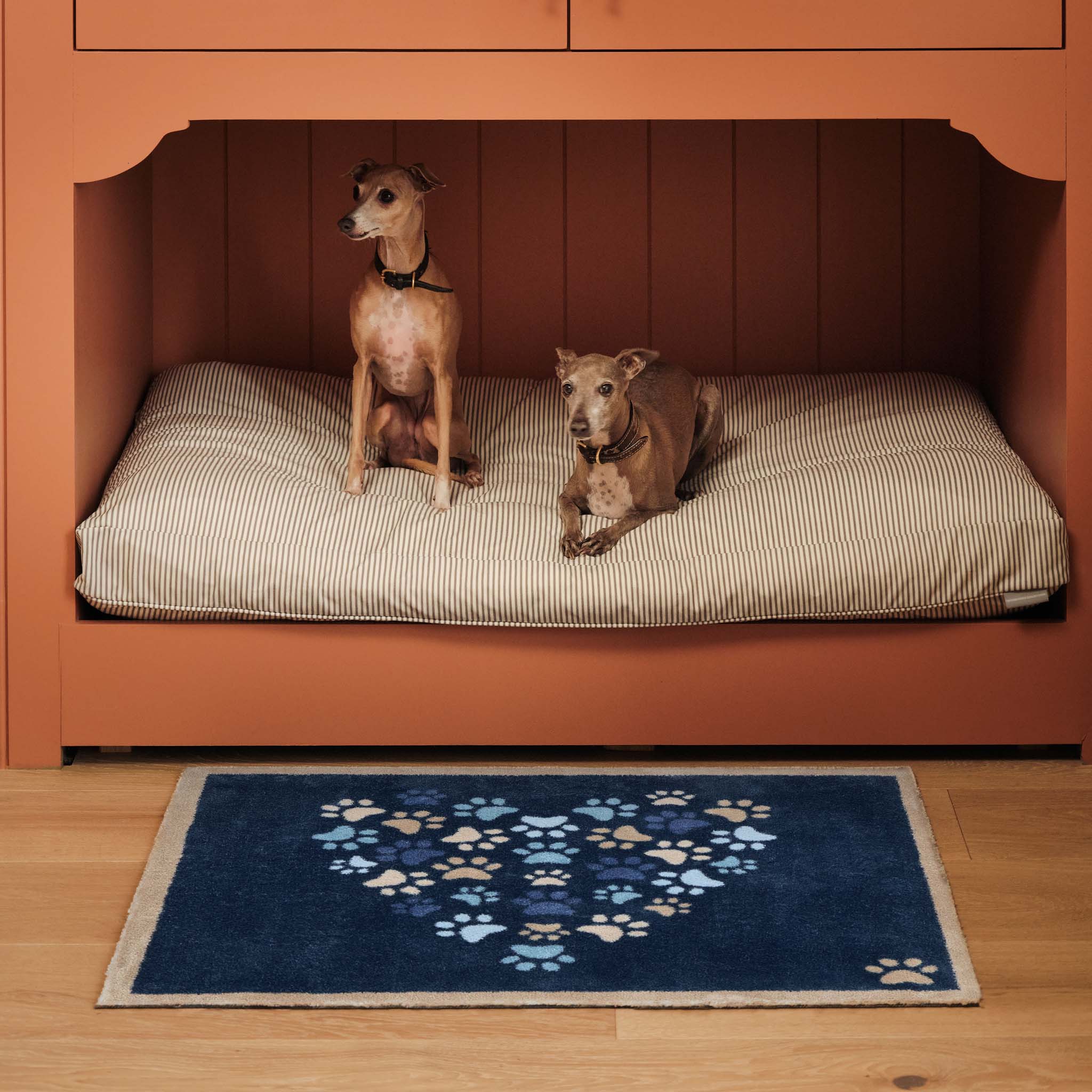Paws For Love Blue Washable Doormat