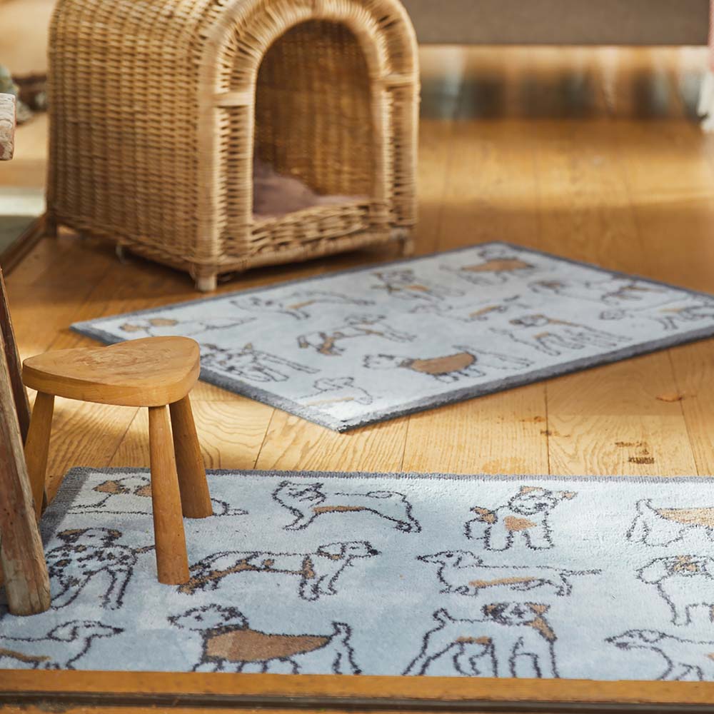 Pet 75 Dogs Blue Washable Doormat