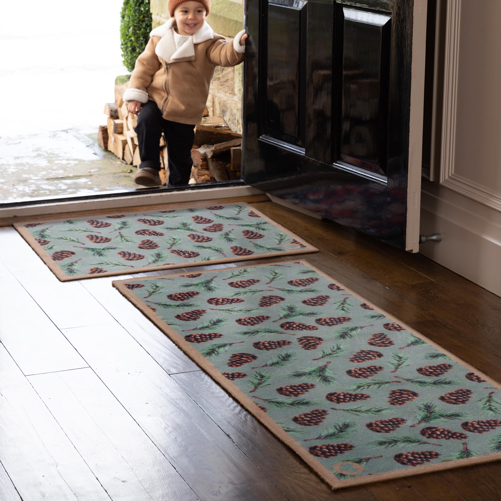 Pinecones Washable Runner