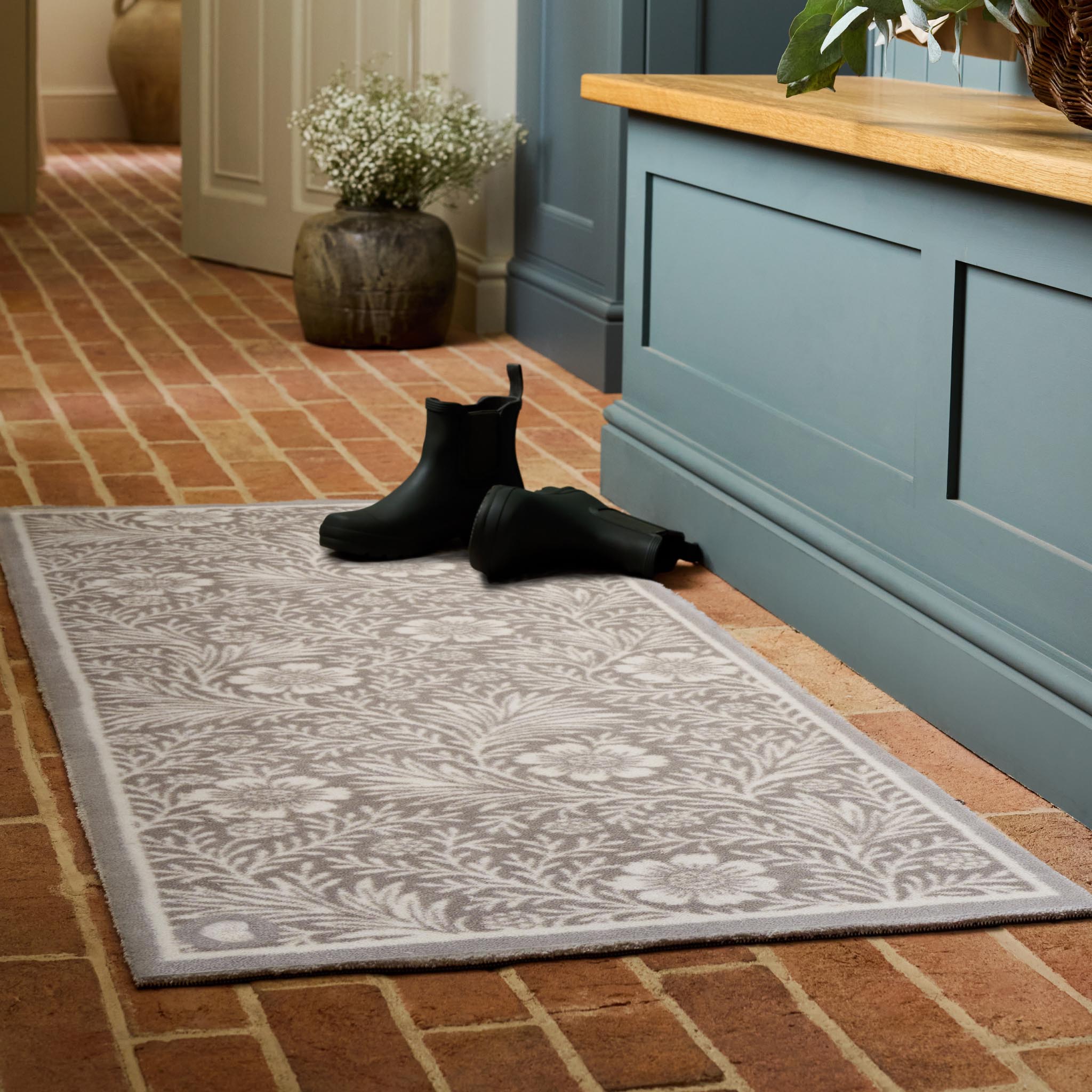Soft Florals Washable Runner