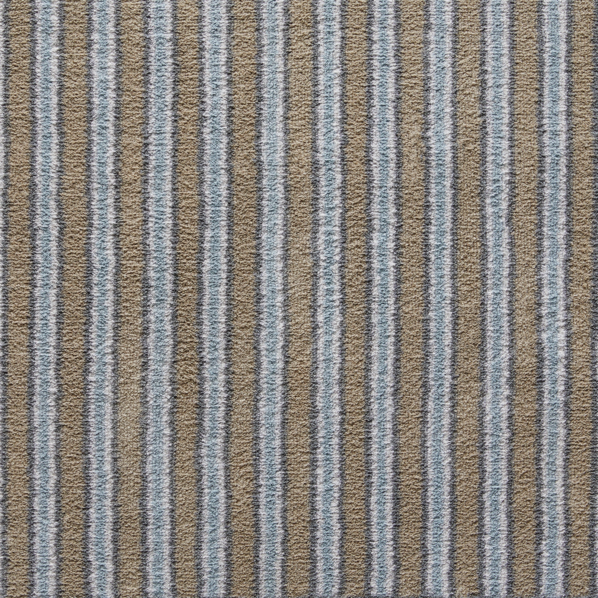 Stripe 83 Beige/Blue Washable Doormat