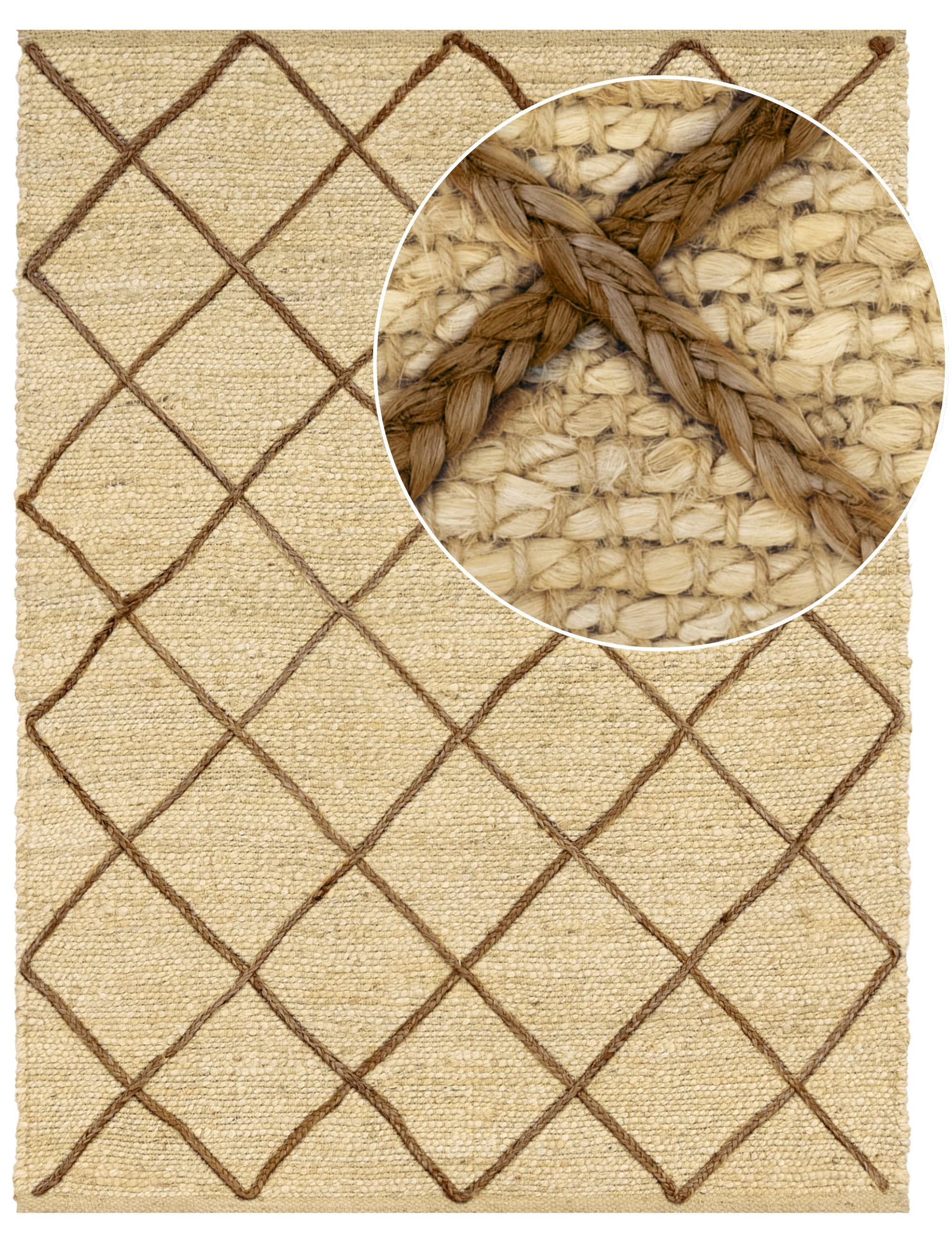 Jute rug Sakira