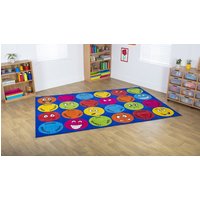Kit for Kids Emotions Interactive Rectangular Classroom Carpet