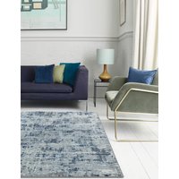 Asiatic Orion Abstract Metallic Rug Blue