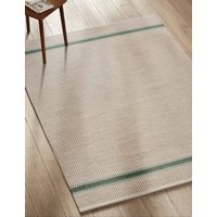 M&S Border Striped Rug Natural Mix