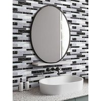 Living And Home 10Pcs Marble Self-Adhesive Wall Tile Stickers Multi-Colour