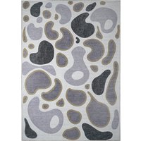 Kyoa Grey Olive Washable Rug